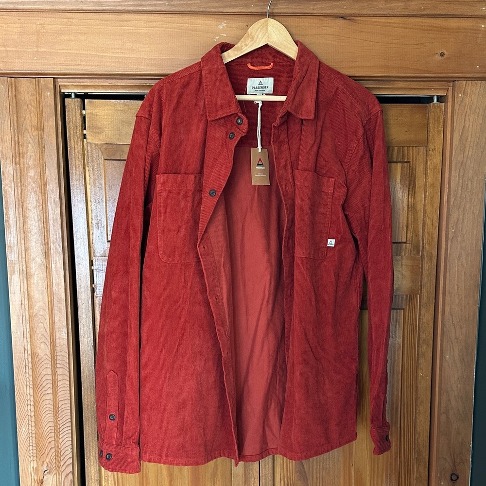Passenger Men's Red Ochre Backcountry Cord Shirt